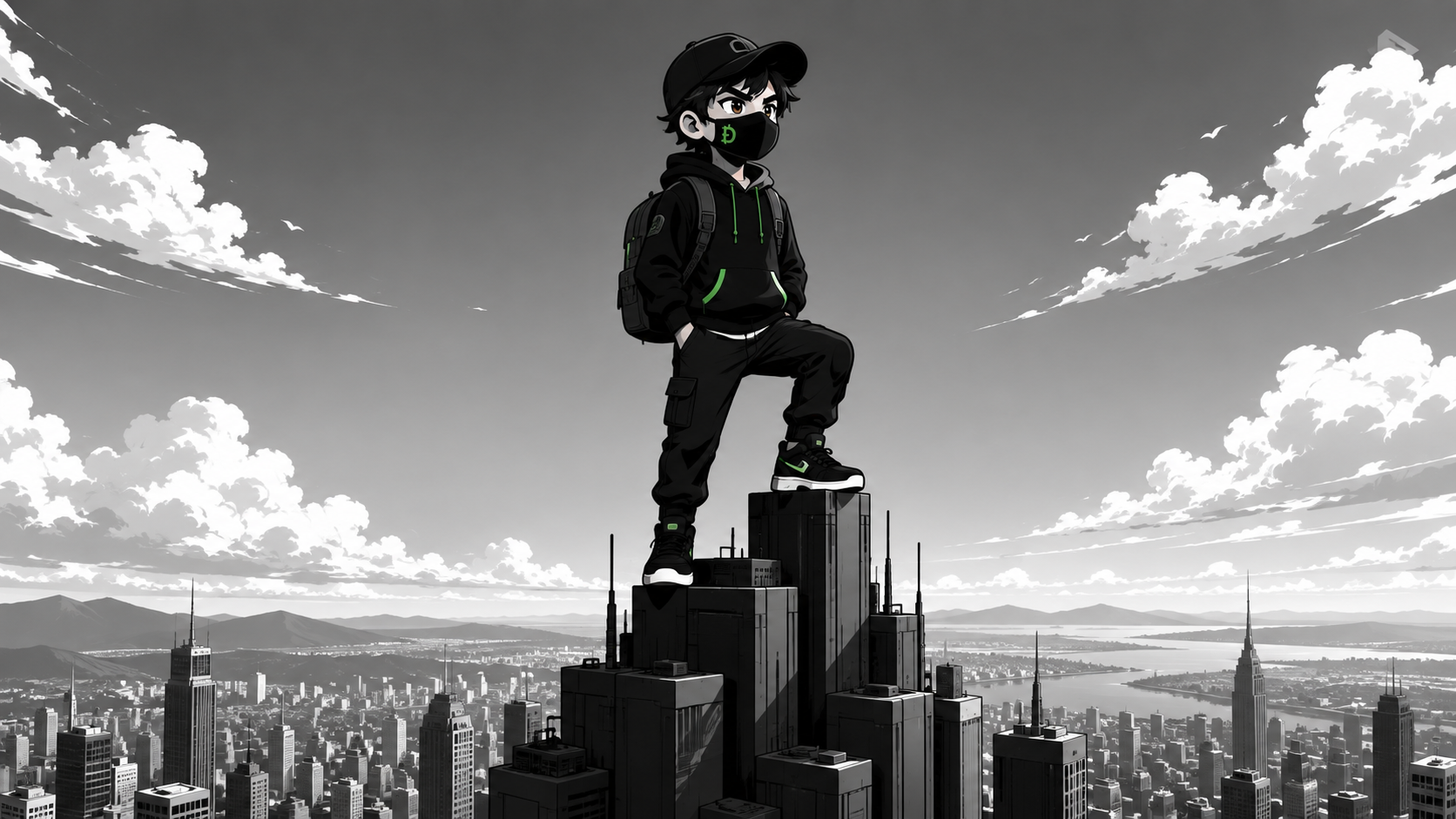 DERIK mascot — Standing at the summit